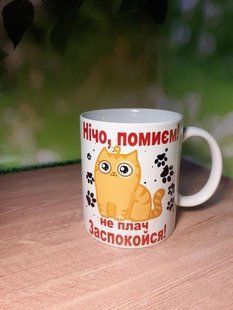 Кружка-прикол Нічо, помиєм! Не плач, заспокойся! 1712768869 фото